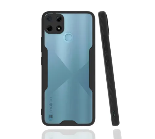 Realme C25Y Kılıf Platin Silikon - Siyah Realme C25Y Kılıf Platin Silikon - Siyah