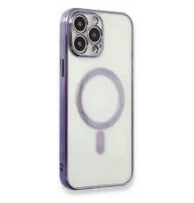 iPhone 13 Pro Kılıf Magneticsafe Lazer Silikon - Mor