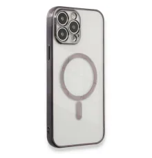 iPhone 13 Pro Max Kılıf Magneticsafe Lazer Silikon - Siyah