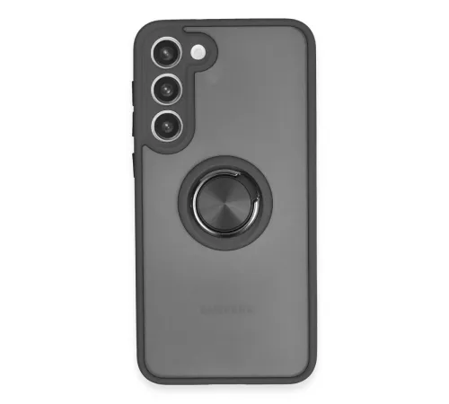 Samsung Galaxy S23 Plus Kılıf Montreal Yüzüklü Silikon Kapak - Siyah Samsung Galaxy S23 Plus Kılıf Montreal Yüzüklü Silikon Kapak - Siyah