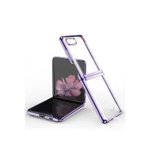 Samsung Galaxy Z Flip 4 Kılıf Fold Element Kapak - Mor