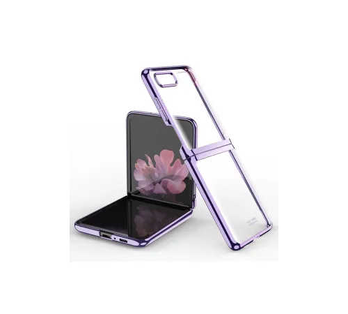 Samsung Galaxy Z Flip 4 Kılıf Fold Element Kapak - Mor Samsung Galaxy Z Flip 4 Kılıf Fold Element Kapak - Mor