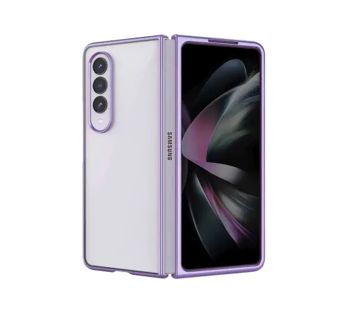 Samsung Galaxy Z Fold 4 Kılıf Fold Element Kapak - Mor Samsung Galaxy Z Fold 4 Kılıf Fold Element Kapak - Mor
