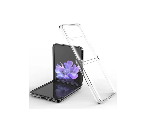 Samsung Galaxy Z Flip 3 Kılıf Fold TPU Silikon - Şeffaf Samsung Galaxy Z Flip 3 Kılıf Fold TPU Silikon - Şeffaf
