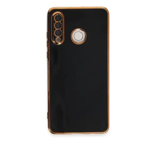 Huawei P30 Lite Kılıf Volet Silikon - Siyah Huawei P30 Lite Kılıf Volet Silikon - Siyah