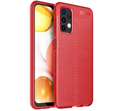 Samsung Galaxy A13 4G Kılıf Auto Focus Kapak - Kırmızı Samsung Galaxy A13 4G Kılıf Auto Focus Kapak - Kırmızı
