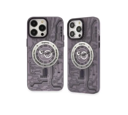 iPhone 14 Pro Max Kılıf Apollo Magneticsafe Desenli Kapak - Apollo Mor - 5 iPhone 14 Pro Max Kılıf Apollo Magneticsafe Desenli Kapak - Apollo Mor - 5