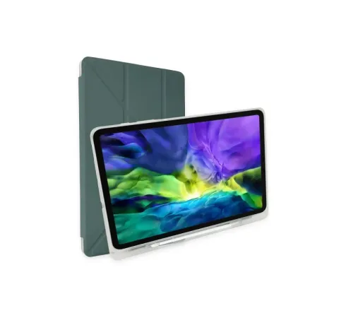 Xiaomi Mi Pad 5 11 Kılıf Kalemlikli Mars Tablet Kılıfı - Koyu Yeşil Xiaomi Mi Pad 5 11 Kılıf Kalemlikli Mars Tablet Kılıfı - Koyu Yeşil