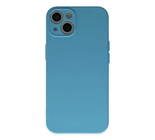 iPhone 13 Mini Kılıf Nano içi Kadife Silikon - Mavi iPhone 13 Mini Kılıf Nano içi Kadife Silikon - Mavi