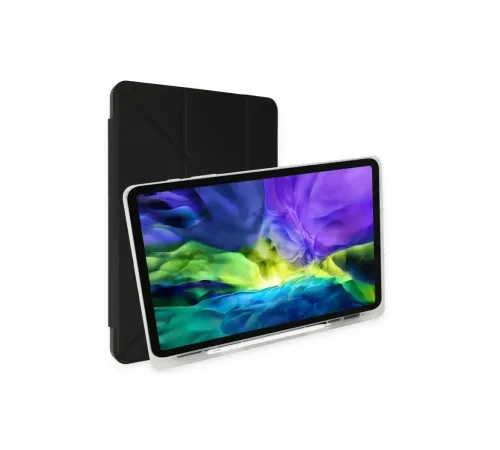 iPad Pro 12.9 (2021) Kılıf Kalemlikli Mars Tablet Kılıfı - Siyah iPad Pro 12.9 (2021) Kılıf Kalemlikli Mars Tablet Kılıfı - Siyah