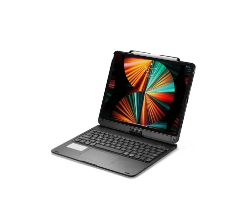 iPad Pro 12.9 (2021) Kılıf Magic Dönen Klavyeli Tablet Kılıf - Siyah iPad Pro 12.9 (2021) Kılıf Magic Dönen Klavyeli Tablet Kılıf - Siyah