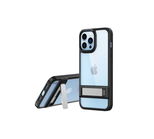 iPhone 13 Pro Max Kılıf Rolet Stand Kapak - Siyah iPhone 13 Pro Max Kılıf Rolet Stand Kapak - Siyah