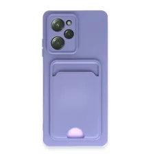 Xiaomi Poco X5 Pro 5G Kılıf Kelvin Kartvizitli Silikon - Lila
