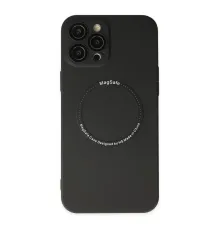 iPhone 12 Pro Kılıf Jack Magneticsafe Lens Silikon - Siyah