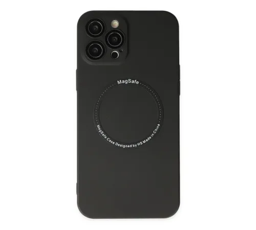 iPhone 12 Pro Kılıf Jack Magneticsafe Lens Silikon - Siyah iPhone 12 Pro Kılıf Jack Magneticsafe Lens Silikon - Siyah