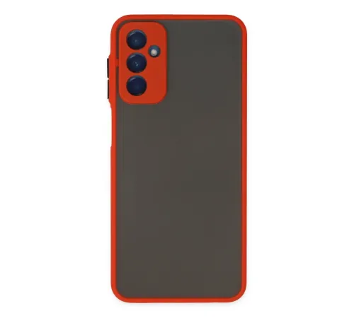 Samsung Galaxy M13 Kılıf Montreal Silikon Kapak - Kırmızı Samsung Galaxy M13 Kılıf Montreal Silikon Kapak - Kırmızı