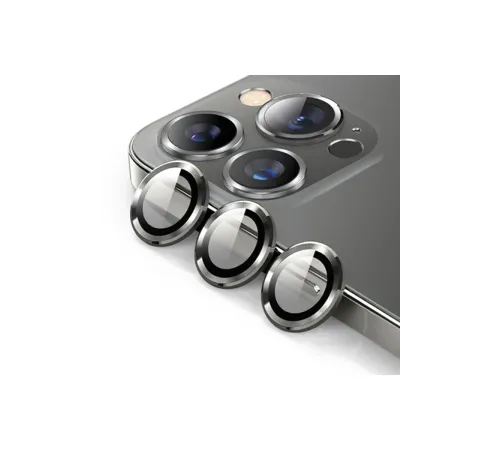 iPhone 12 Pro Max Valdez Metal Kamera Lens - Siyah iPhone 12 Pro Max Valdez Metal Kamera Lens - Siyah