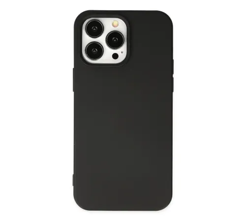 iPhone 14 Pro Max Kılıf Nano içi Kadife Silikon - Siyah iPhone 14 Pro Max Kılıf Nano içi Kadife Silikon - Siyah