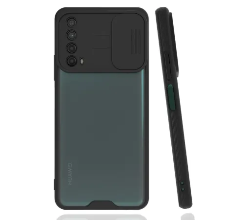 Huawei P Smart 2021 Kılıf Platin Kamera Koruma Silikon - Siyah Huawei P Smart 2021 Kılıf Platin Kamera Koruma Silikon - Siyah