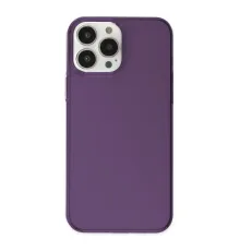 iPhone 14 Pro Max Kılıf Pc Sert Şeffaf Kapak - Mor
