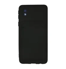 Samsung Galaxy A01 Core Kılıf Kelvin Kartvizitli Silikon - Siyah
