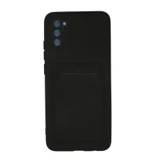 Samsung Galaxy A02S Kılıf Kelvin Kartvizitli Silikon - Siyah