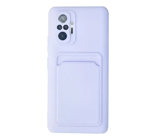 Xiaomi Redmi Note 10 Pro Kılıf Kelvin Kartvizitli Silikon - Lila Xiaomi Redmi Note 10 Pro Kılıf Kelvin Kartvizitli Silikon - Lila