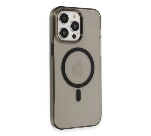 iPhone 13 Pro Max Kılıf Tron Şeffaf Magsafe Kapak - Siyah iPhone 13 Pro Max Kılıf Tron Şeffaf Magsafe Kapak - Siyah