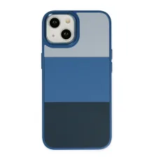 iPhone 14 Plus Kılıf King Kapak - Açık Mavi-Lacivert