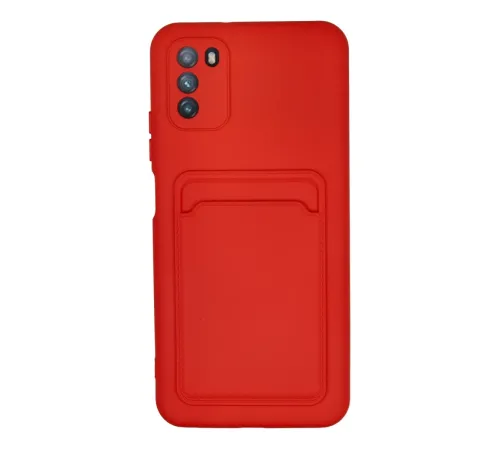 Xiaomi Pocophone M3 Kılıf Kelvin Kartvizitli Silikon - Kırmızı Xiaomi Pocophone M3 Kılıf Kelvin Kartvizitli Silikon - Kırmızı