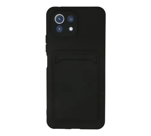Xiaomi Mi 11 Kılıf Kelvin Kartvizitli Silikon - Siyah Xiaomi Mi 11 Kılıf Kelvin Kartvizitli Silikon - Siyah