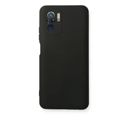 Xiaomi Redmi Note 10 Kılıf Nano içi Kadife Silikon - Siyah Xiaomi Redmi Note 10 Kılıf Nano içi Kadife Silikon - Siyah