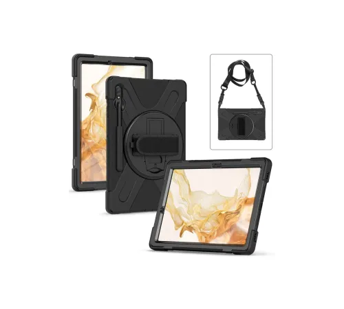 Samsung Galaxy T737 Tab S7 FE 12.4 Kılıf Amazing Tablet Kapak - Siyah Samsung Galaxy T737 Tab S7 FE 12.4 Kılıf Amazing Tablet Kapak - Siyah