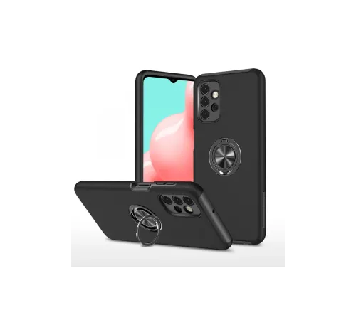 Samsung Galaxy A72 Kılıf Elit Yüzüklü Kapak - Siyah Samsung Galaxy A72 Kılıf Elit Yüzüklü Kapak - Siyah