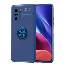 Xiaomi Poco F3 Kılıf Range Yüzüklü Silikon - Mavi