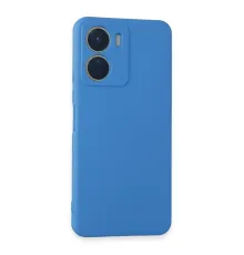 Vivo Y16 Kılıf First Silikon - Mavi