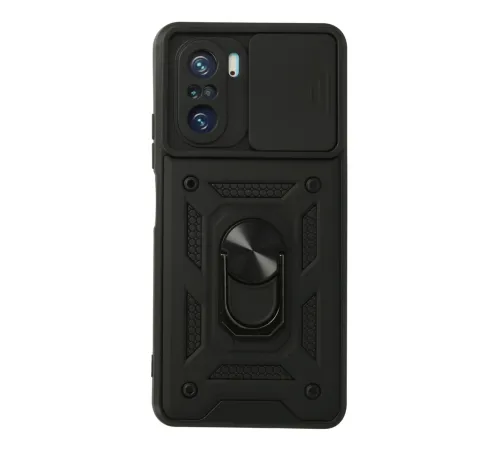 Xiaomi Poco F3 Kılıf Pars Lens Yüzüklü Silikon - Siyah Xiaomi Poco F3 Kılıf Pars Lens Yüzüklü Silikon - Siyah