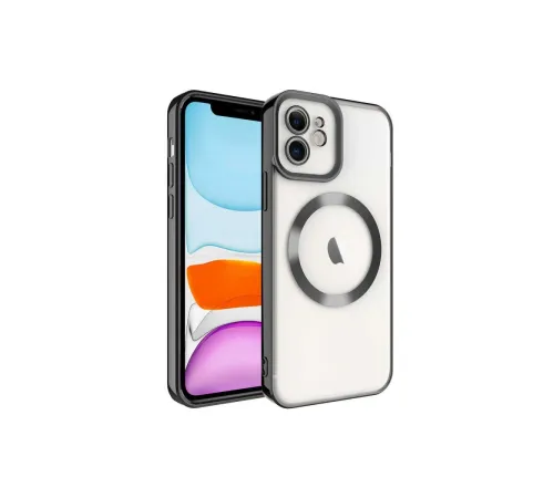 iPhone 11 Kılıf Kross Magneticsafe Kapak - Siyah iPhone 11 Kılıf Kross Magneticsafe Kapak - Siyah