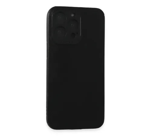iPhone 15 Pro Max Kılıf Loop Deri Silikon - Siyah iPhone 15 Pro Max Kılıf Loop Deri Silikon - Siyah