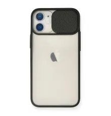 iPhone 11 Kılıf Palm Buzlu Kamera Sürgülü Silikon - Siyah