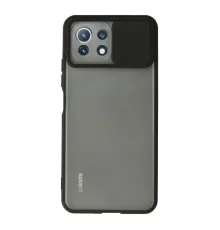 Xiaomi Mİ 11 Lite Kılıf Palm Buzlu Kamera Sürgülü Silikon - Siyah