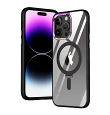 iPhone 15 Pro Kılıf Mudo Magneticsafe Standlı Kapak - Siyah