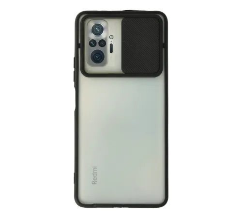 Xiaomi Redmi Note 10 Pro Kılıf Palm Buzlu Kamera Sürgülü Silikon - Siyah Xiaomi Redmi Note 10 Pro Kılıf Palm Buzlu Kamera Sürgülü Silikon - Siyah