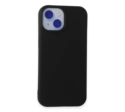 iPhone 15 Kılıf Nano içi Kadife Silikon - Siyah iPhone 15 Kılıf Nano içi Kadife Silikon - Siyah