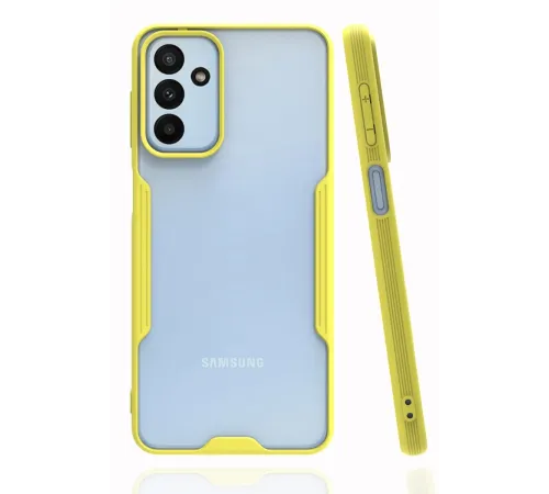 Samsung Galaxy A04S Kılıf Platin Silikon - Sarı Samsung Galaxy A04S Kılıf Platin Silikon - Sarı