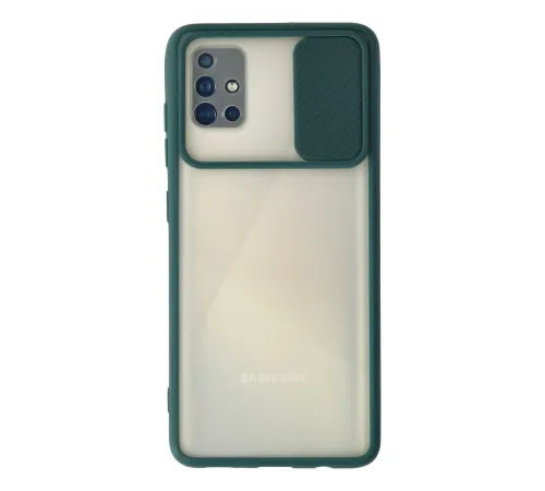 Samsung Galaxy A51 Kılıf Palm Buzlu Kamera Sürgülü Silikon - Yeşil Samsung Galaxy A51 Kılıf Palm Buzlu Kamera Sürgülü Silikon - Yeşil
