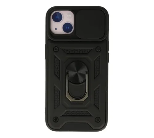 iPhone 15 Kılıf Pars Lens Yüzüklü Silikon - Siyah iPhone 15 Kılıf Pars Lens Yüzüklü Silikon - Siyah