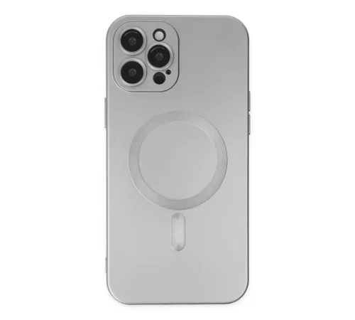 iPhone 12 Pro Max Kılıf Moshi Lens Magneticsafe Silikon - Gümüş iPhone 12 Pro Max Kılıf Moshi Lens Magneticsafe Silikon - Gümüş