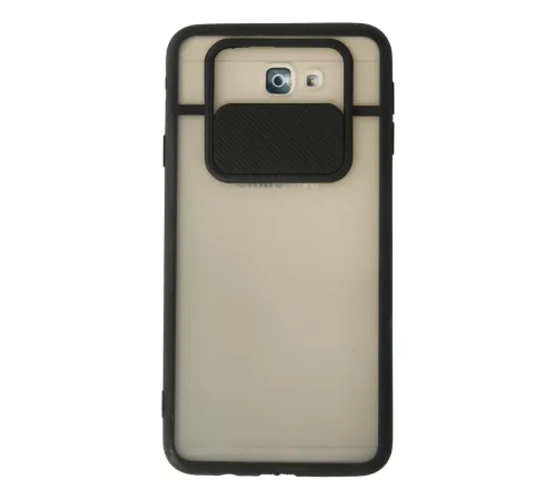 Samsung Galaxy J7 Prime Kılıf Palm Buzlu Kamera Sürgülü Silikon - Siyah Samsung Galaxy J7 Prime Kılıf Palm Buzlu Kamera Sürgülü Silikon - Siyah