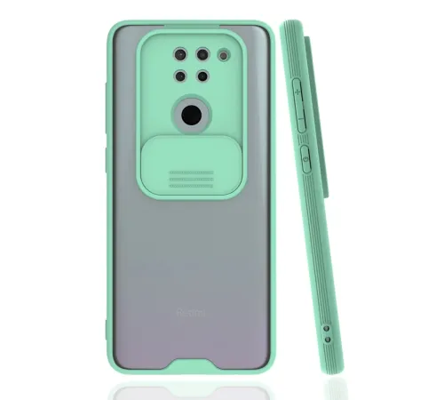 Xiaomi Redmi Note 9 Kılıf Platin Kamera Koruma Silikon - Açık Yeşil Xiaomi Redmi Note 9 Kılıf Platin Kamera Koruma Silikon - Açık Yeşil